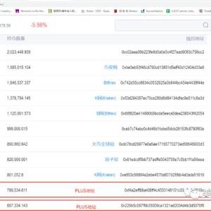 PLUS项目方以太坊ETH数量知多少 (图)